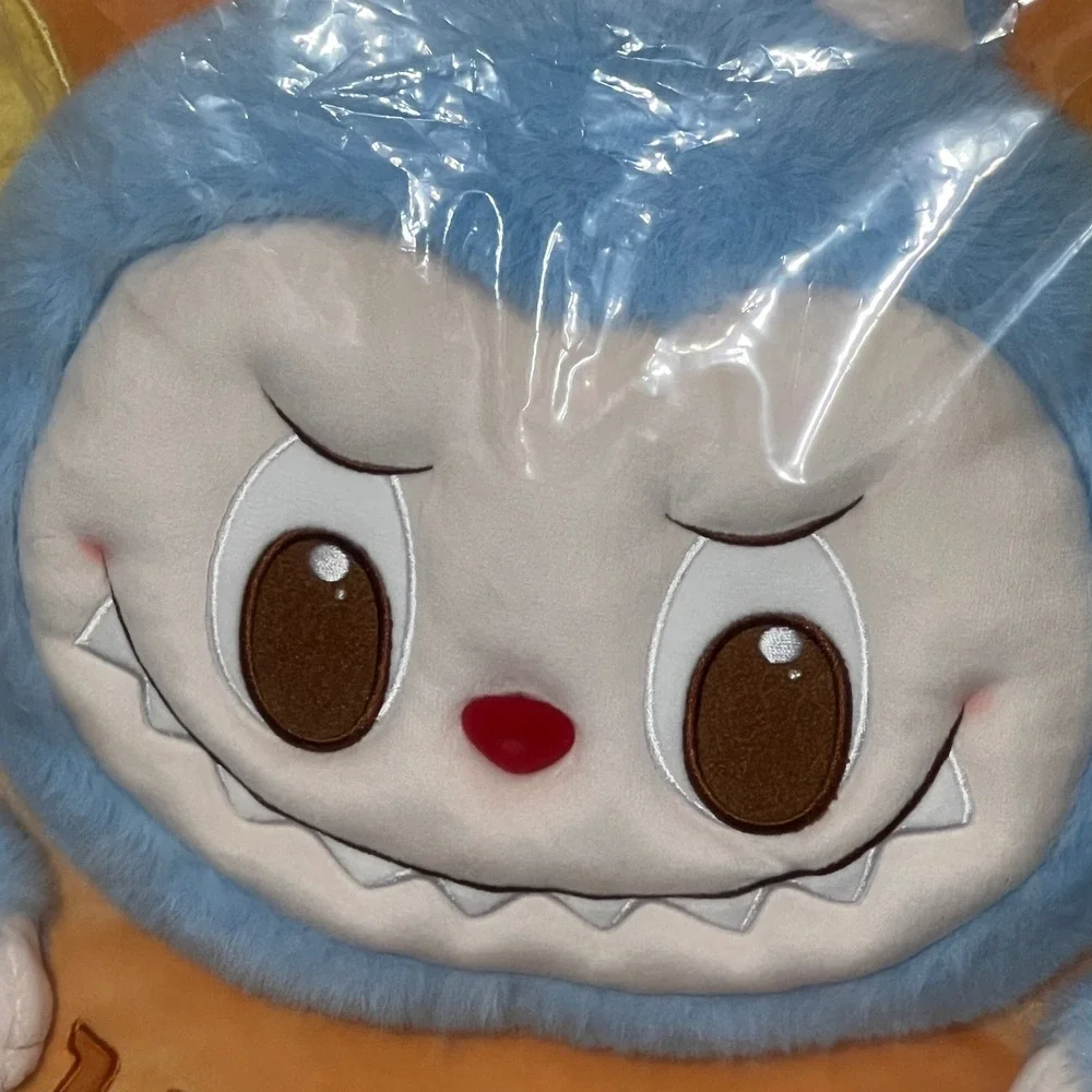 Pop Mart LABUBU The Monsters Wacky Mart Series Pillow Orange 3D Effect Plush
